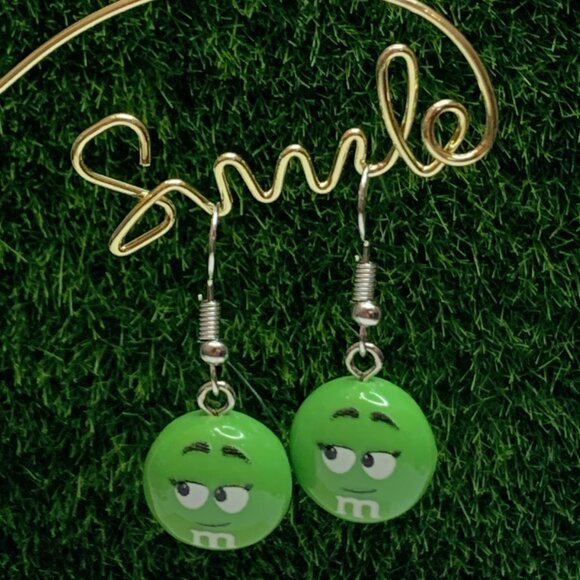 M & M Earring, Candy Earring, Funny Food Earring, Silly Earring, Gift Idea - Picture 4 of 4